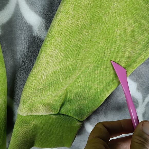 Disney Our Universe Stitch Sweatshirt Womens Small Green Mummy Halloween - Picture 4 of 11